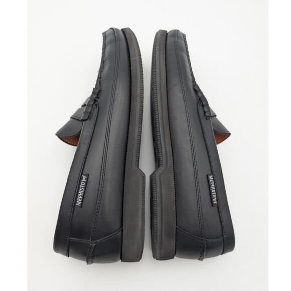 Mephisto Cap Vert Penny Loafer Shoes Men's Black Leather Size US9.5 EU42.5 - Picture 7 of 14